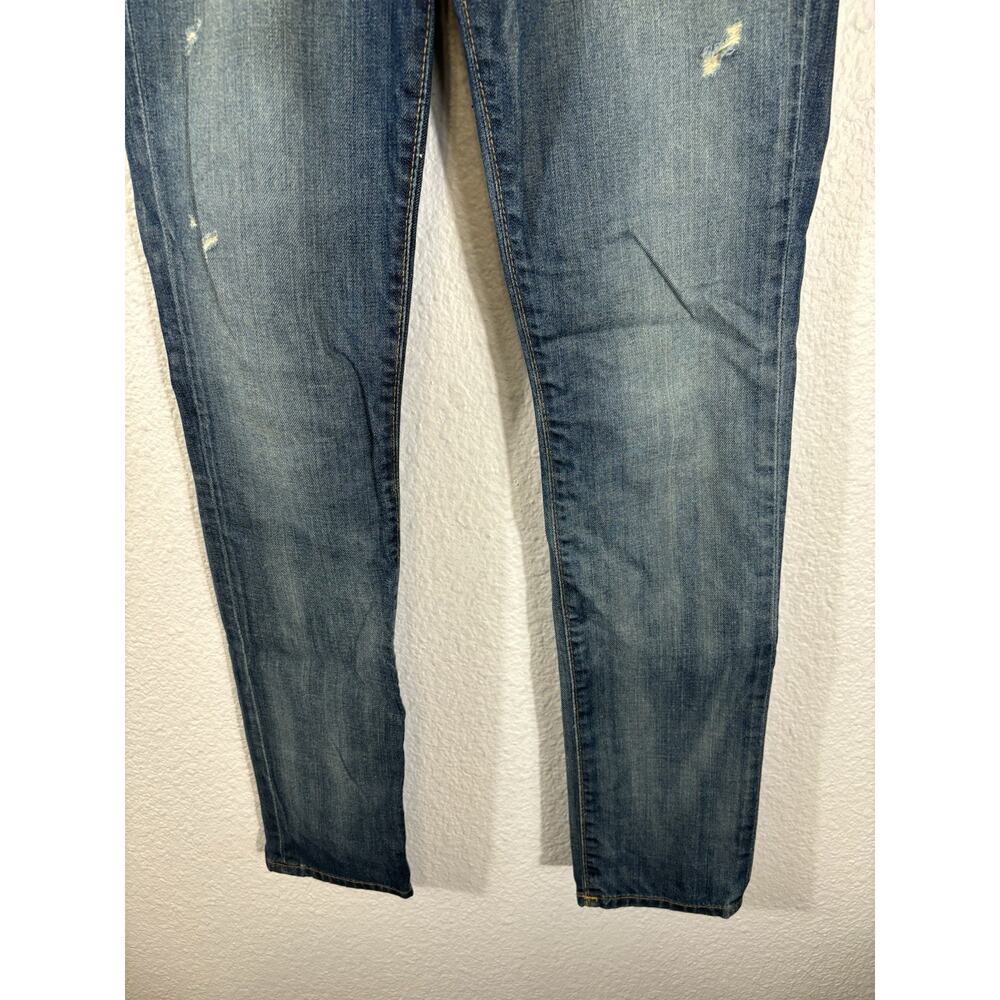 True Religion Jeans‎ Size 24 Denim Brianna Cotton Blue Low Rise Distressed - Picture 3 of 16